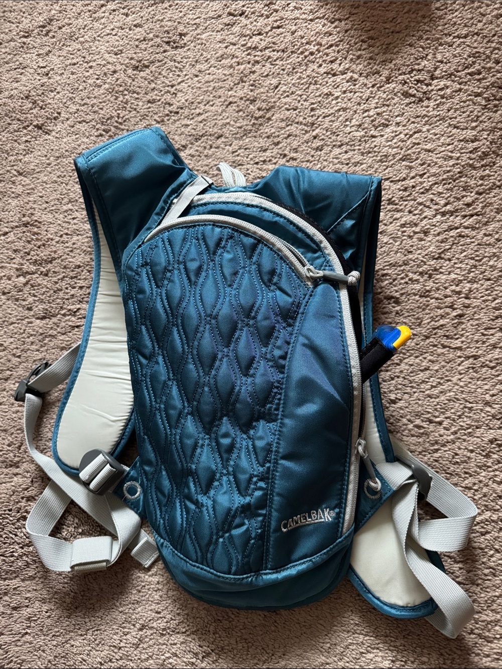 CamelBak Teal Hydration Backpack with Quilted Front